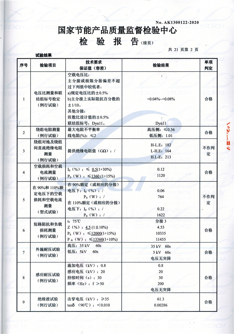 高低压试验报告-S11-1250达孜达孜达孜油浸式变压器-2.jpg